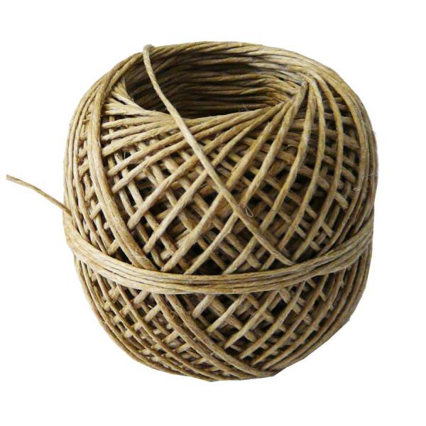 Bindfaden aus Naturfasern, Rolle 30m, Ø 1 mm, Bastelschnur Bastelkordel