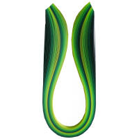 Quilling Streifen Grüntöne, 1cm x 48cm, 100 Stück, 130 g/m²