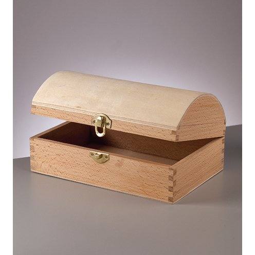 Holztruhe Kiefer, mit Verschluss 25 x 13 x 9,5 cm roh