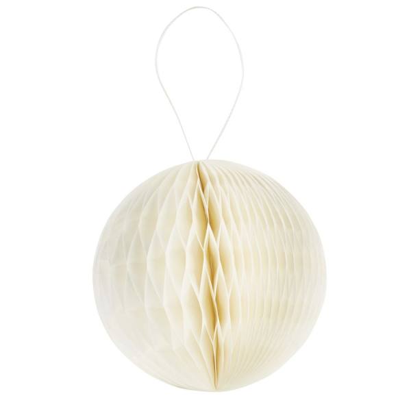 Wabenball aus Papier creme, 4er Set, Ø 8 cm