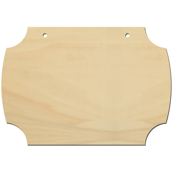 Türschild, 1 Stück, 19,5x14,5 groß, Ecken nach innen